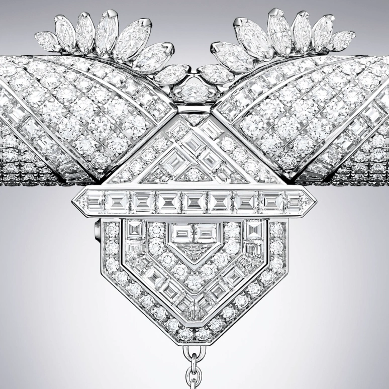Harry Winston,High Jewelry Timepieces 17x21mm,17x21mm,Gold,White Gold,White,Quartz,In-house Caliber,Mother of Pearl,HJTQHM51WW001