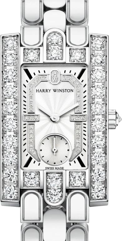Harry Winston,The Avenue 21.4x36.1mm,21.4x36.1mm,Gold,White Gold,Quartz,In-house Caliber,Closed,AVEQHM21WW284