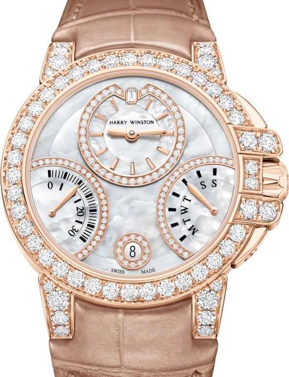 Harry Winston,The Ocean 36mm,36mm,Rose Gold,Gold,White,Automatic,In-house Caliber,Mother of Pearl,OCEABI36RR036