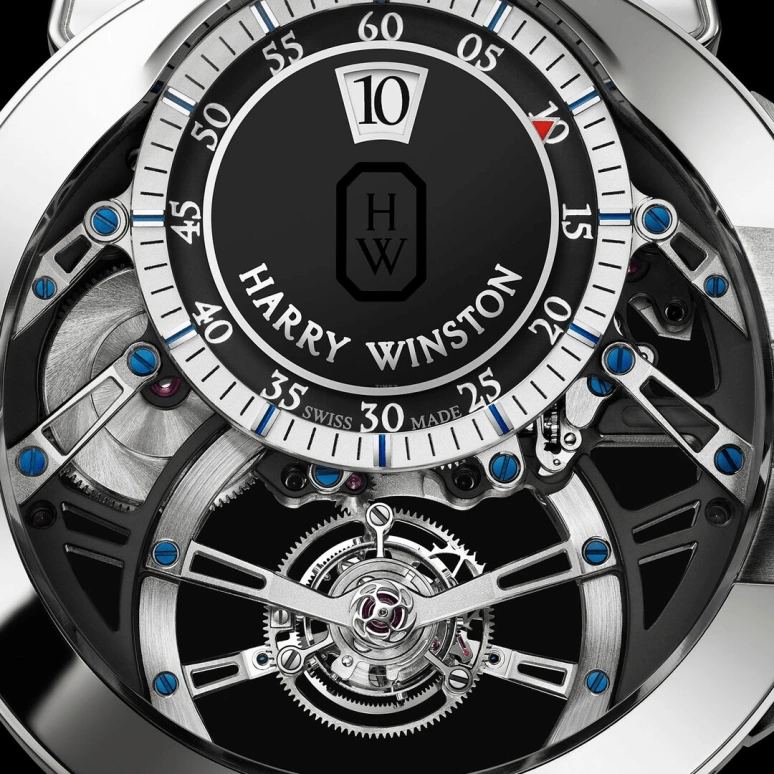 Harry Winston,The Ocean 45.6mm,45.6mm,Gold,White Gold,Handwound,In-house Caliber,Open,OCEMTJ45WW001