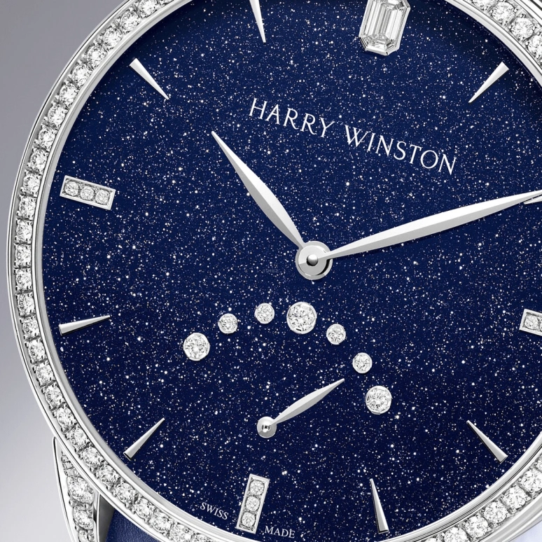 Harry Winston,Midnight 39mm,39mm,Gold,White Gold,Automatic,In-house Caliber,Open,MIDARS39WW001
