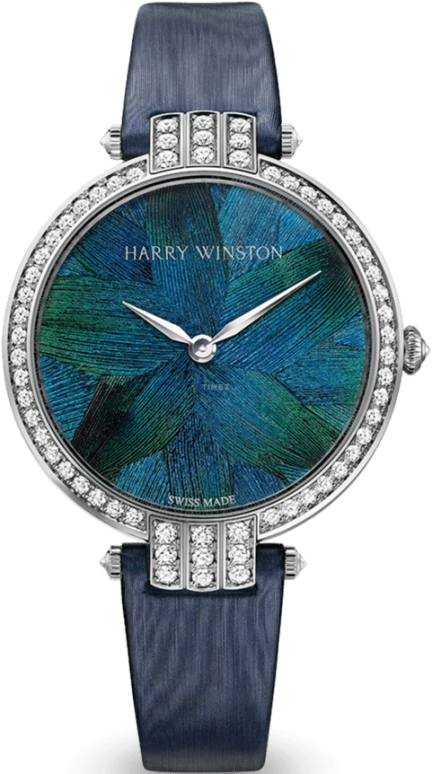 Harry Winston,The Premier 36mm,36mm,Gold,White Gold,Quartz,In-house Caliber,Closed,PRNQHM36WW006