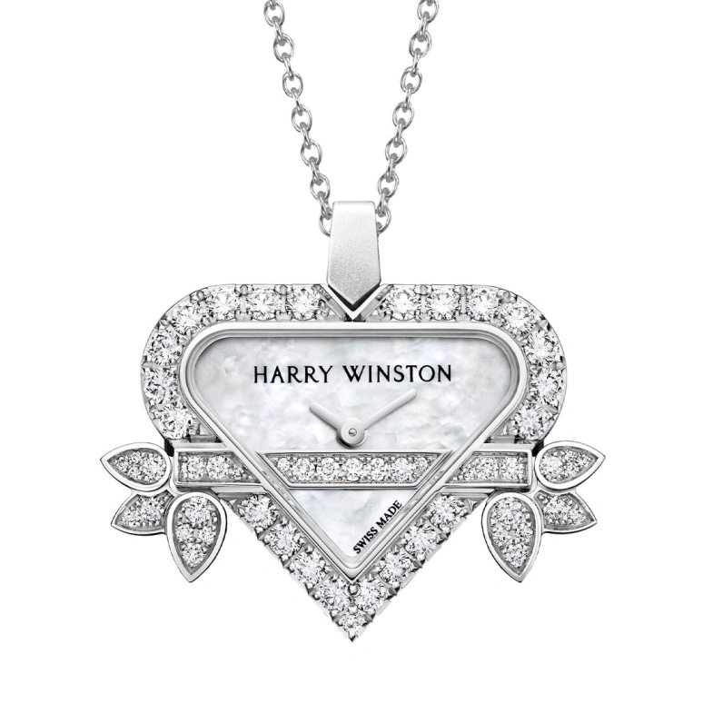 Harry Winston,High Jewelry Timepieces 26mm,26mm,Gold,White Gold,White,Quartz,In-house Caliber,Mother of Pearl,HJTQHM26WW003