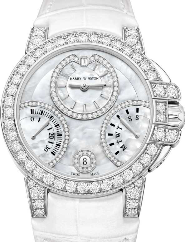 Harry Winston,The Ocean 36mm,36mm,Gold,White Gold,White,Automatic,In-house Caliber,Mother of Pearl,OCEABI36WW057