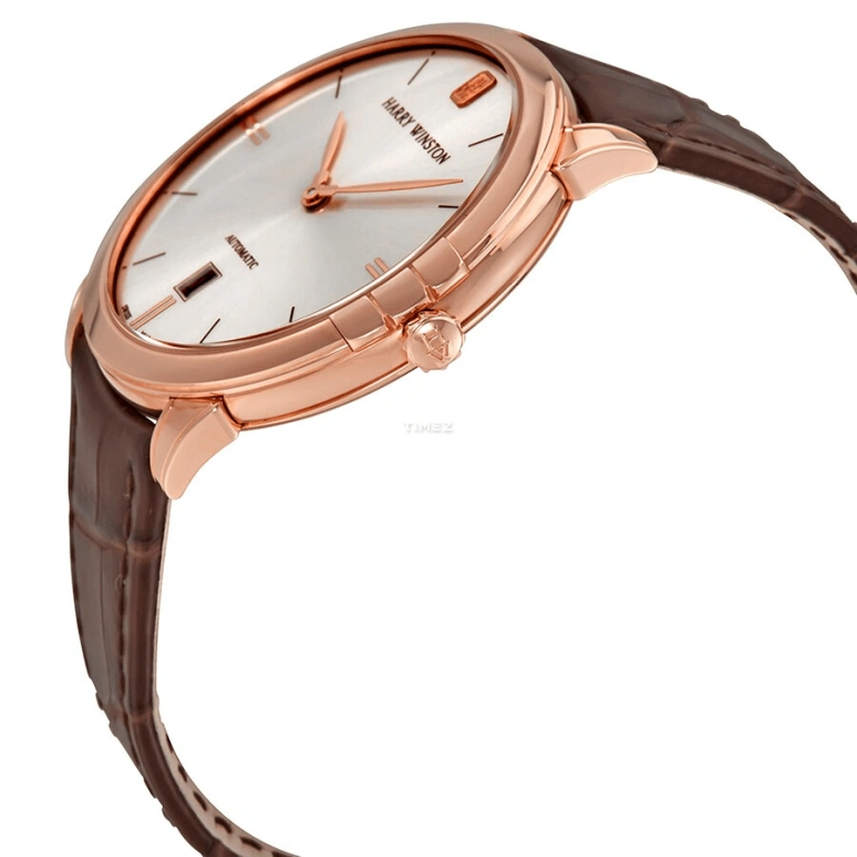 Harry Winston,Midnight 39mm,39mm,Rose Gold,Champagne,Automatic,Day,Sapphire,Crystal Glass,MIDAHD39RR001