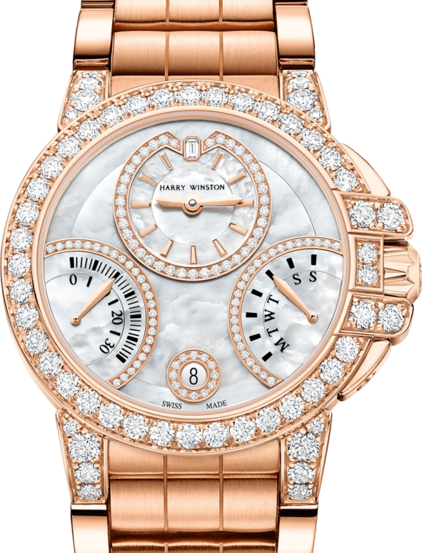Harry Winston,The Ocean 36mm,36mm,Rose Gold,Gold,White,Automatic,In-house Caliber,Mother of Pearl,OCEABI36RR037
