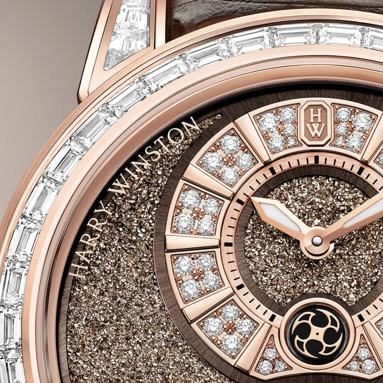 Harry Winston,The Ocean 42.2mm,42.2mm,Rose Gold,Gold,Automatic,In-house Caliber,Open,OCEABD42RR003