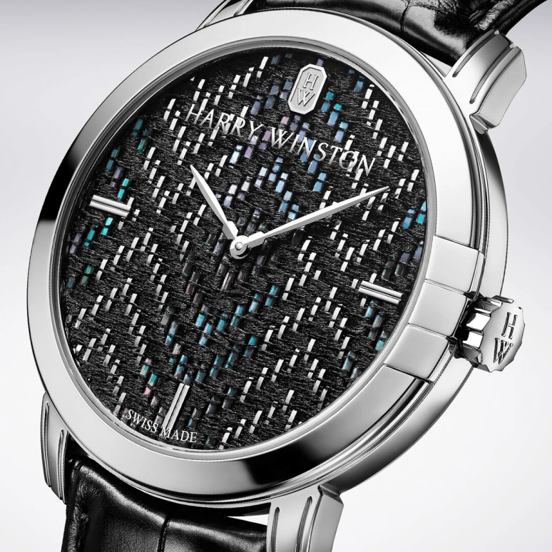 Harry Winston,Midnight 42.5mm,42.5mm,Gold,White Gold,Automatic,In-house Caliber,Mother of Pearl,MIDAHM42WW002
