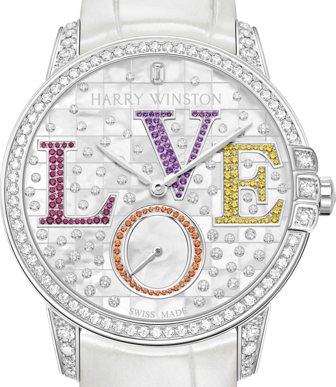 Harry Winston,Midnight 36mm,36mm,Gold,White Gold,White,Automatic,In-house Caliber,Mother of Pearl,MIDASS36WW007