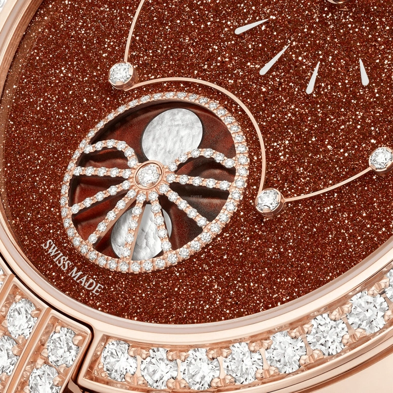 Harry Winston,The Premier 36mm,36mm,Rose Gold,Gold,Brown,Automatic,In-house Caliber,Mother of Pearl,Aventurine,PRNAMP36RR001
