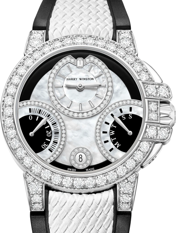 Harry Winston,The Ocean 36mm,36mm,Gold,White Gold,White,Automatic,In-house Caliber,Mother of Pearl,OCEABI36WW058