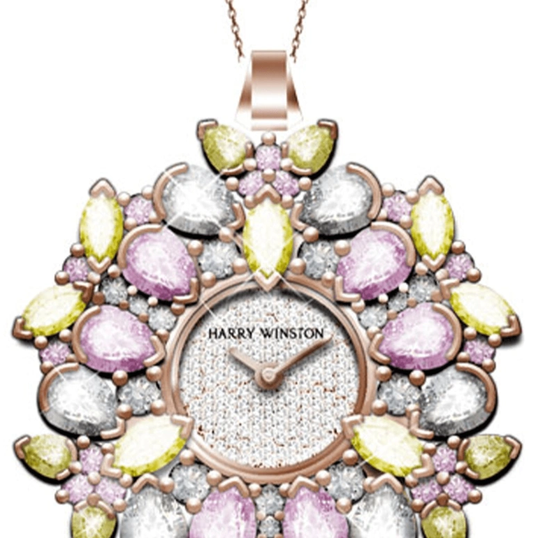 Harry Winston,High Jewelry Timepieces 30mm,30mm,Rose Gold,Gold,Quartz,In-house Caliber,Closed,HJTQHM30RR001