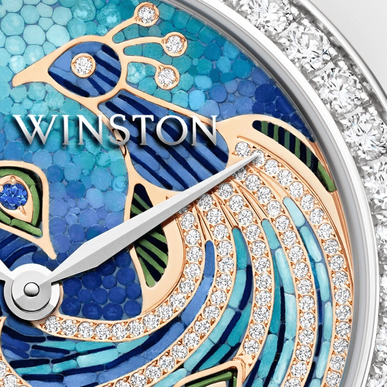 Harry Winston,The Premier 36mm,36mm,Gold,White Gold,Automatic,In-house Caliber,Open,PRNAHM36WW026