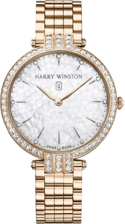 Harry Winston,The Premier 39mm,39mm,Rose Gold,White,Quartz,Sapphire,Crystal Glass,Round,PRNQHM39RR002