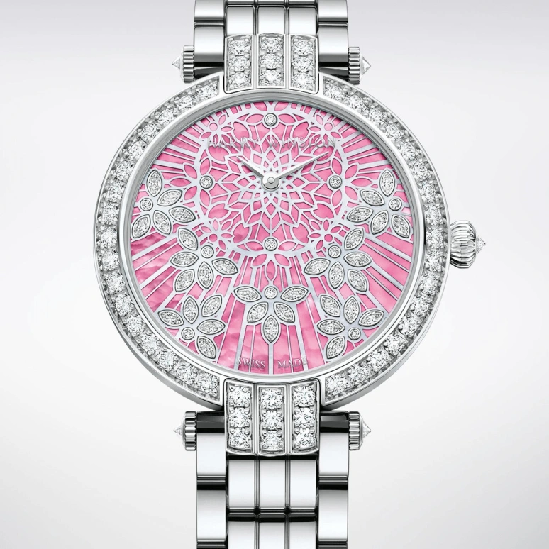 Harry Winston,The Premier 36mm,36mm,Gold,White Gold,Pink,Automatic,In-house Caliber,Mother of Pearl,PRNAHM36WW017