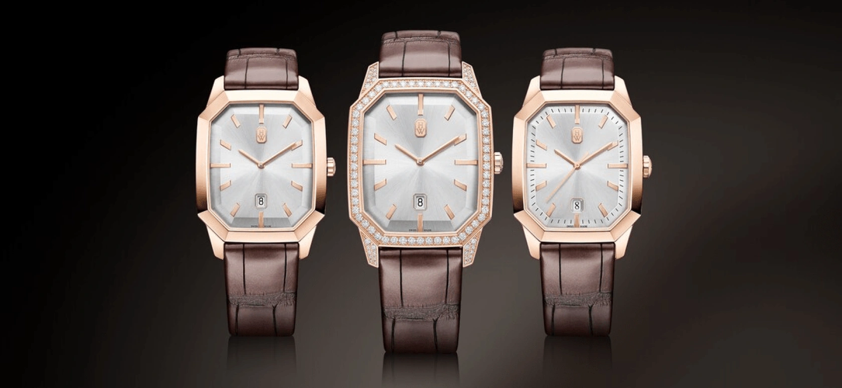 Harry Winston,Emerald 33.3x39.3mm,33.3x39.3mm,Rose Gold,Gold,Quartz,In-house Caliber,Opal,EMEQHD33RR001