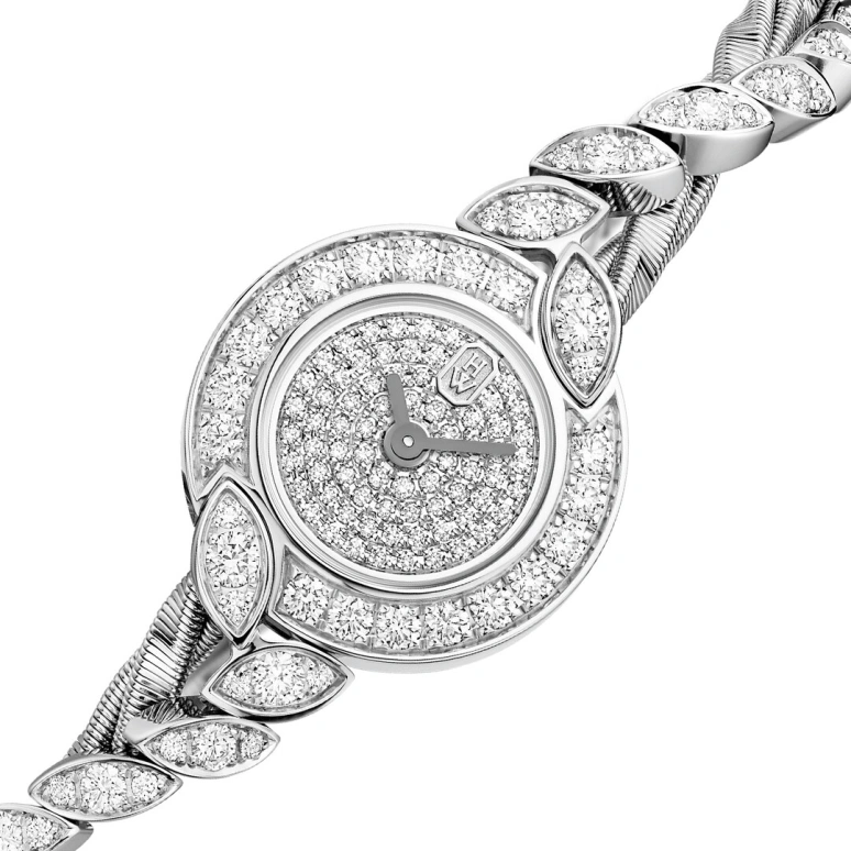 Harry Winston,High Jewelry Timepieces 18.5mm,18.5mm,Gold,White Gold,Quartz,In-house Caliber,Closed,HJTQHM18WW037