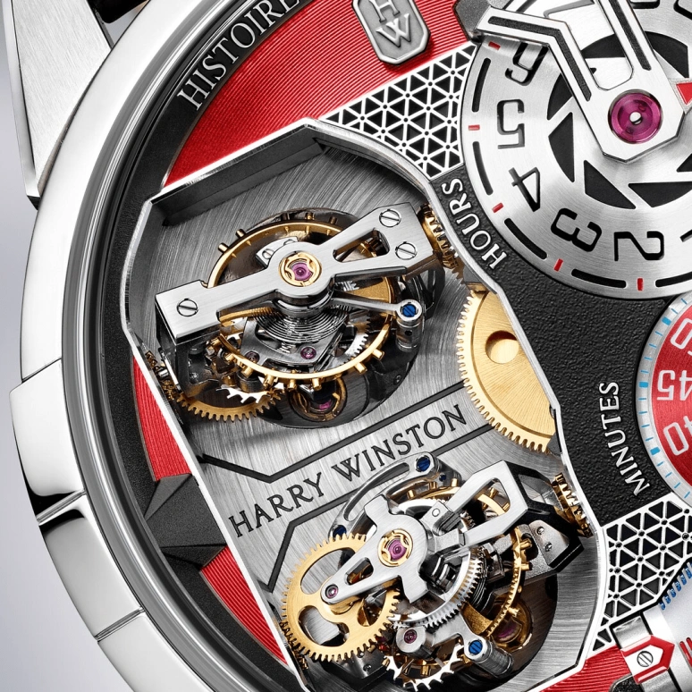 Harry Winston,Histoire de Tourbillon & Opus 50.9mm,50.9mm,Gold,White Gold,Handwound,In-house Caliber,Open,HCOMDT51WW004