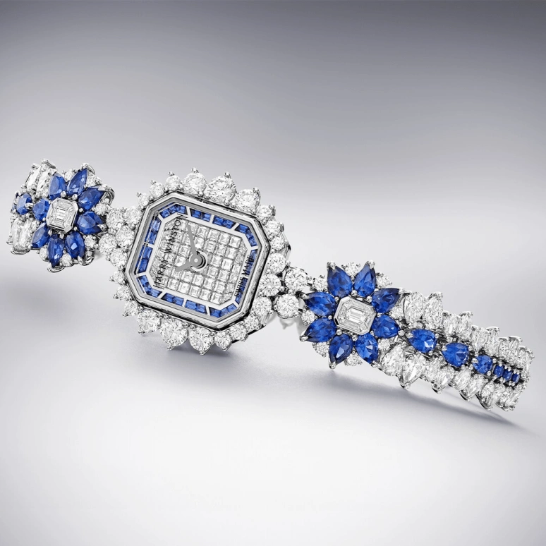 Harry Winston,High Jewelry Timepieces 14.4x16.6mm,14.4x16.6mm,Platinum,Quartz,In-house Caliber,Closed,HJTQHM14PP004