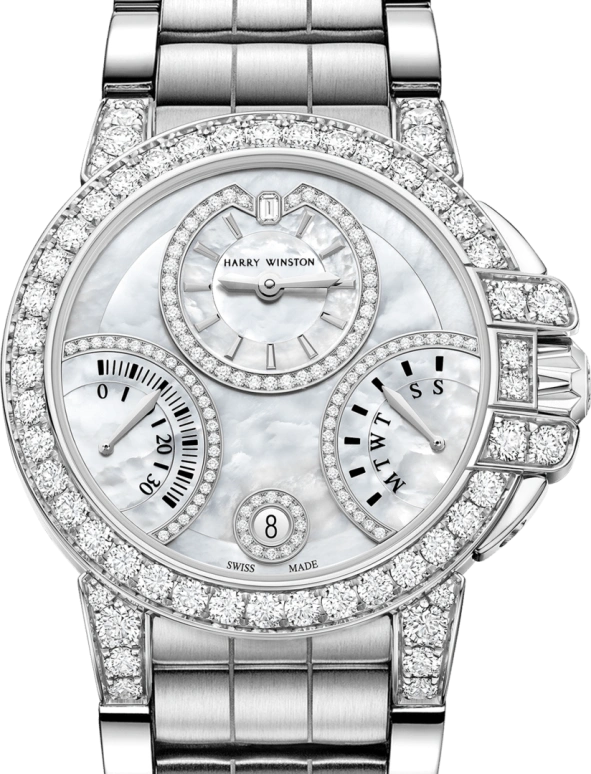 Harry Winston,The Ocean 36mm,36mm,Gold,White Gold,White,Automatic,In-house Caliber,Mother of Pearl,OCEABI36WW061