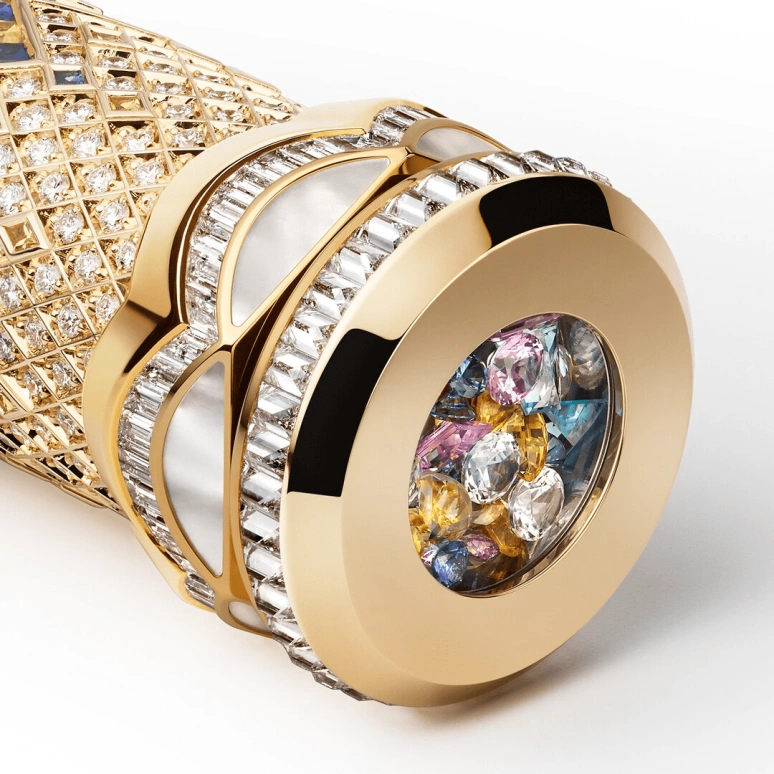 Harry Winston,High Jewelry Timepieces 18.75mm,18.75mm,Yellow Gold,Gold,White,Quartz,In-house Caliber,Mother of Pearl,HJTQHM00YY001