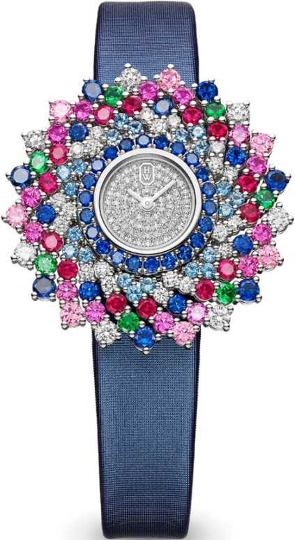Harry Winston,High Jewelry Timepieces 36mm,36mm,Platinum,Quartz,In-house Caliber,Closed,HJTQHM36PP004