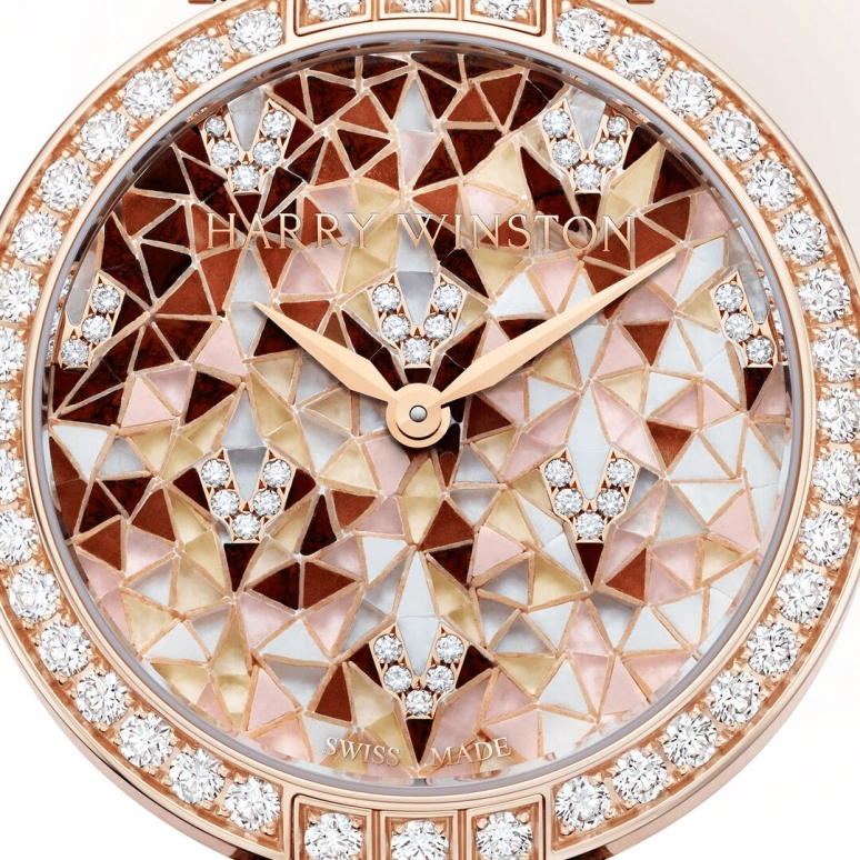 Harry Winston,The Premier 36mm,36mm,Rose Gold,Gold,Automatic,In-house Caliber,Open,PRNAHM36RR025