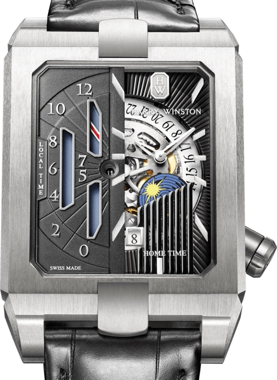 Harry Winston,The Avenue 35.8x53.8mm,35.8x53.8mm,Zalium,Automatic,In-house Caliber,Open,AVEATZ37ZZ001