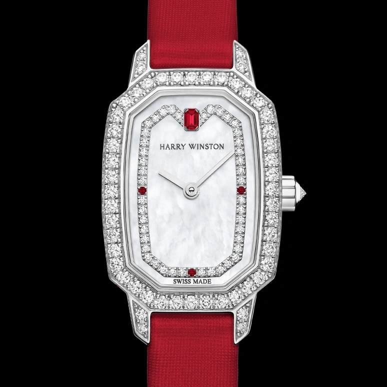 Harry Winston,Emerald 17.70x24mm,17.70x24mm,White Gold,Silver White,Quartz,Octagon,Silver,EMEQHM18WW005