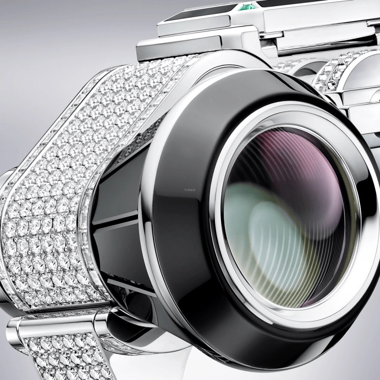 Harry Winston,High Jewelry Timepieces 28x22mm,28x22mm,Gold,White Gold,Quartz,In-house Caliber,Closed,HJTQHM00WW004