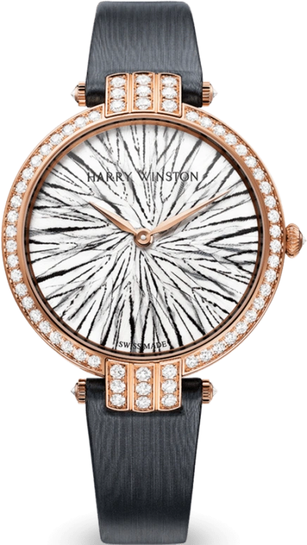 Harry Winston,The Premier 36mm,36mm,Rose Gold,Gold,Quartz,In-house Caliber,Closed,PRNQHM36RR004