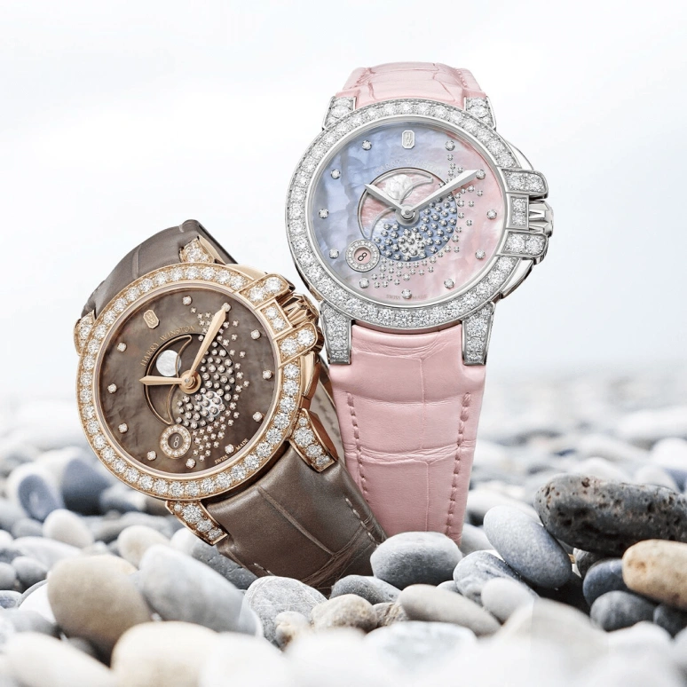 Harry Winston,The Ocean 36mm,36mm,Rose Gold,Gold,Brown,Quartz,In-house Caliber,Mother of Pearl,OCEQMP36RR035