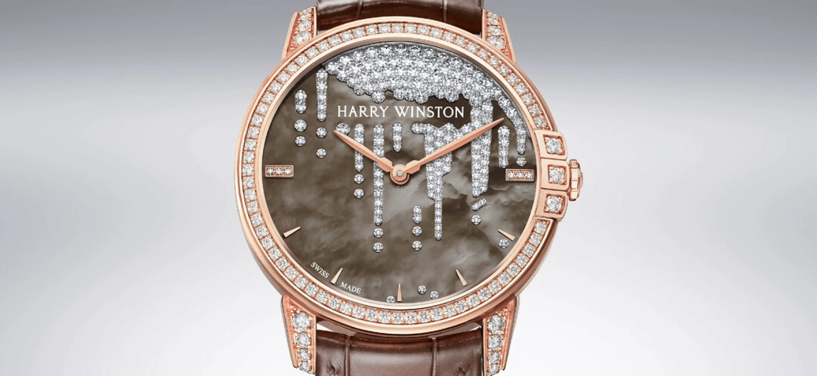 Harry Winston,Midnight 36mm,36mm,Rose Gold,Gold,Automatic,In-house Caliber,Mother of Pearl,MIDAHM36RR001