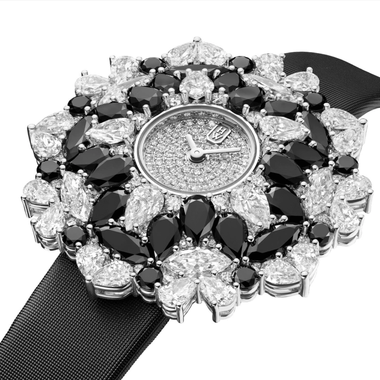 Harry Winston,High Jewelry Timepieces 36mm,36mm,Platinum,Quartz,In-house Caliber,Closed,HJTQHM36PP005