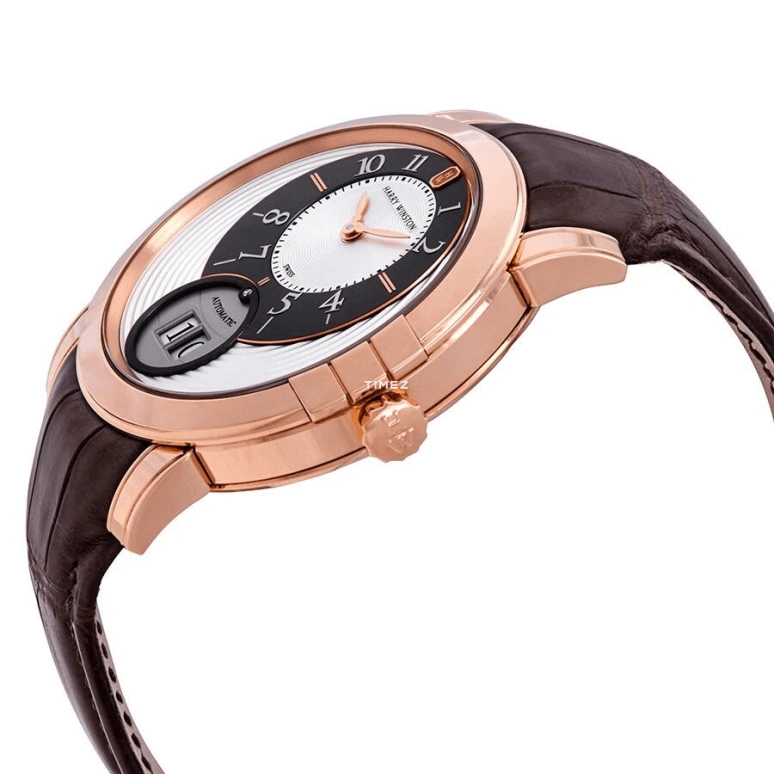 Harry Winston,Midnight 42mm,42mm,Rose Gold,Silver,Black,Automatic,Big Date,Sapphire,Crystal Glass,MIDABD42RR001
