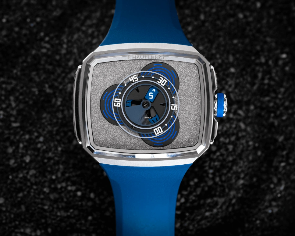 Hautlence,Vagabonde 43x50.80mm,43x50.80mm,Stainless Steel,Silver,Black,Automatic,Jumping Hours,跳分,AD30,AD30-ST00-4