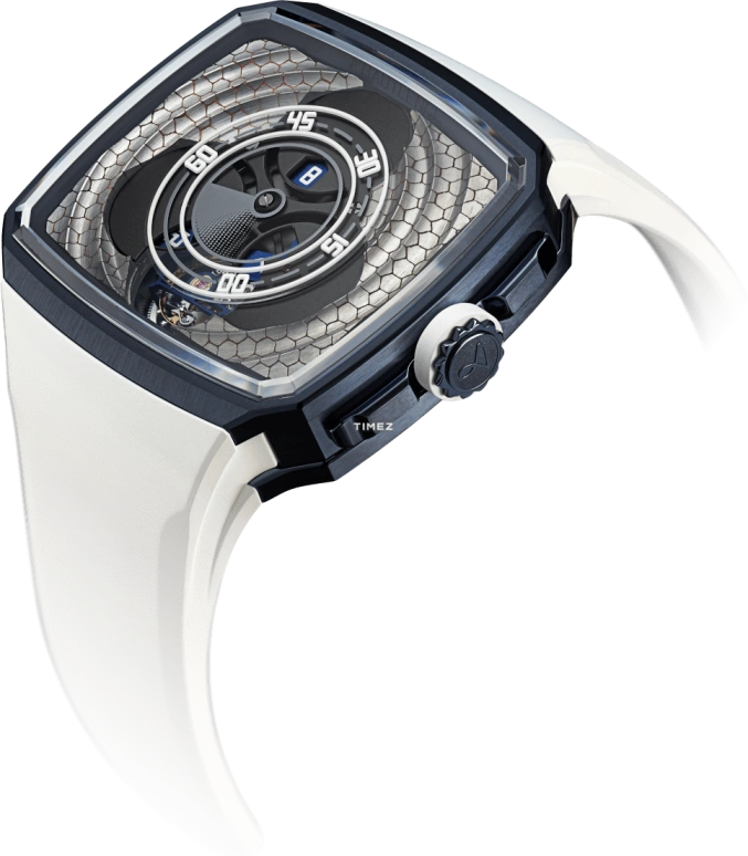 Hautlence,Vagabonde 43x50.80mm,43x50.80mm,Stainless Steel,Silver,Black,Automatic,Jumping Hours,跳分,AD30,AD30-ST00-3