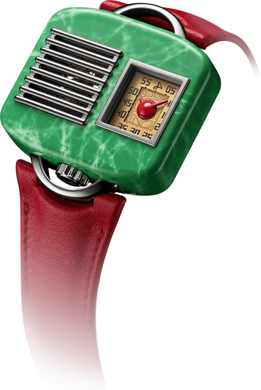 Hautlence,Retrovision '47 39.20x44.40mm,39.20x44.40mm,Titanium,Yellow Tan,Automatic,Tourbillon,Rectangular,ED20,ED20-SP00