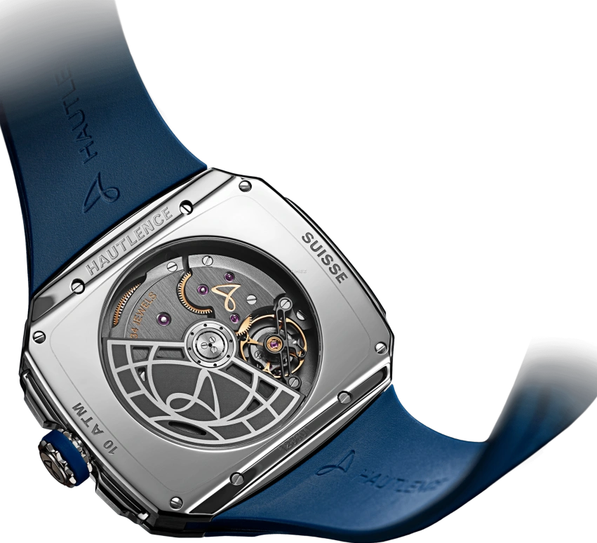 Hautlence,Vagabonde 43x50.80mm,43x50.80mm,Stainless Steel,Silver,Black,Automatic,Jumping Hours,跳分,AD30,AD30-ST00-4