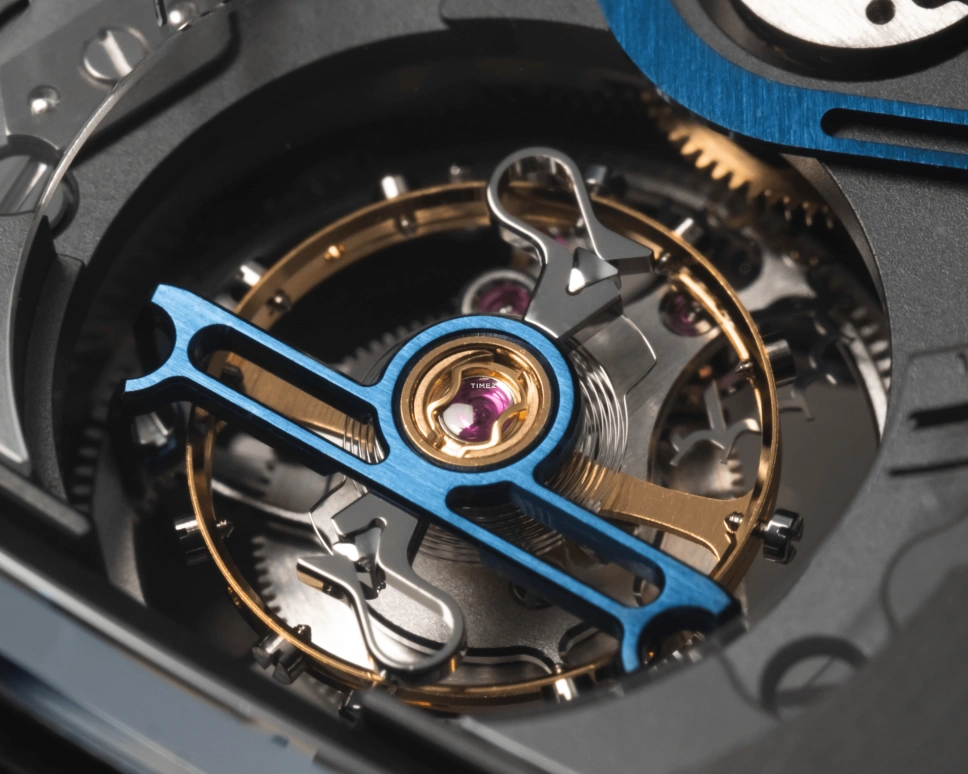 Hautlence,Linear 43x50.80mm,43x50.80mm,Stainless Steel,Grey,Automatic,Tourbillon,Jumping Hours,AD50,AD50-ST01