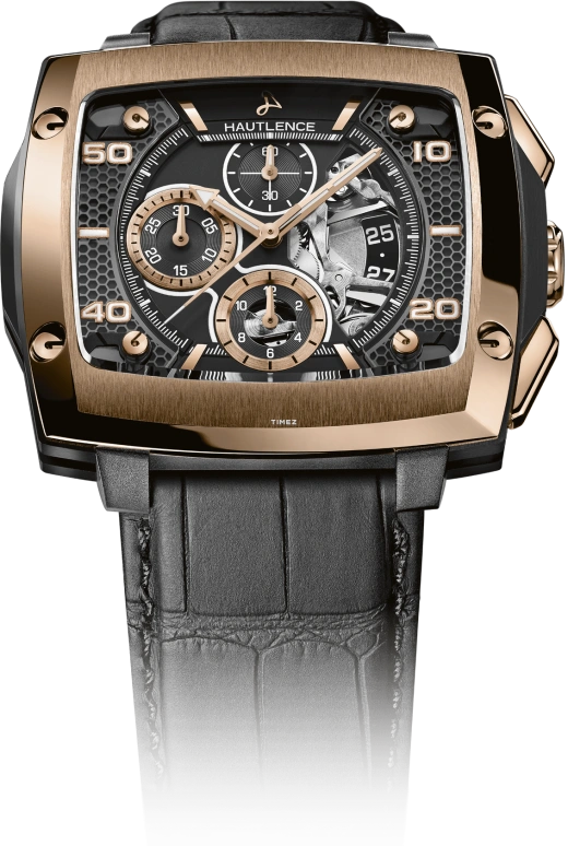 Hautlence,Invictus 42x49mm,42x49mm,Titanium,Black,Automatic,Chronograph,Day,H5364,H5364-0500