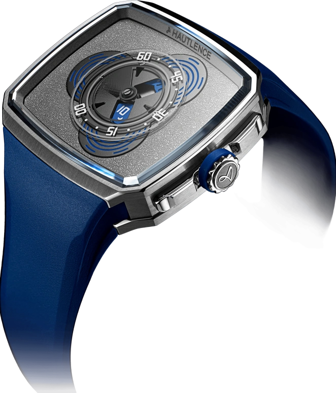 Hautlence,Vagabonde 43x50.80mm,43x50.80mm,Stainless Steel,Silver,Black,Automatic,Jumping Hours,跳分,AD30,AD30-ST00-4