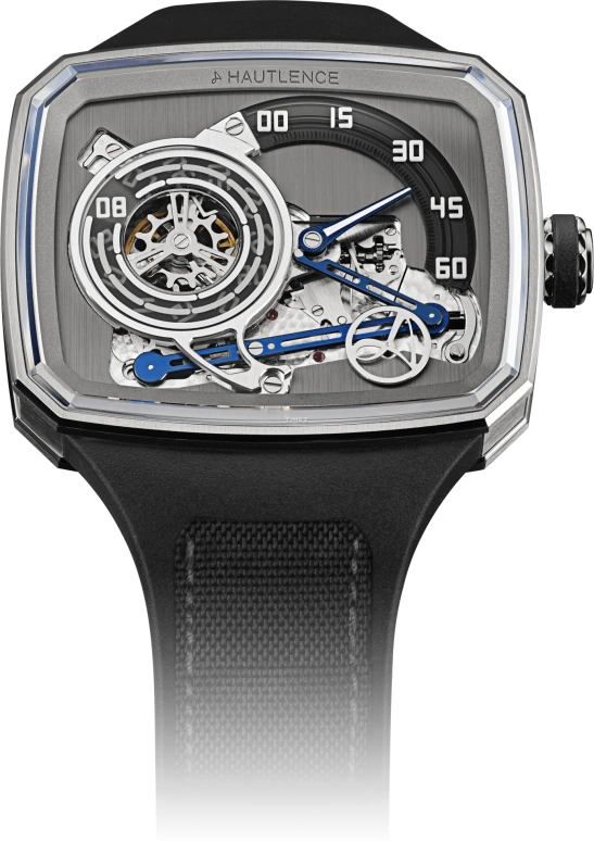 Hautlence,HLXX 37x45mm,37x45mm,Titanium,Skeleton,Grey,Handwound,Jumping Hours,跳分,CA20,CA20-TI00