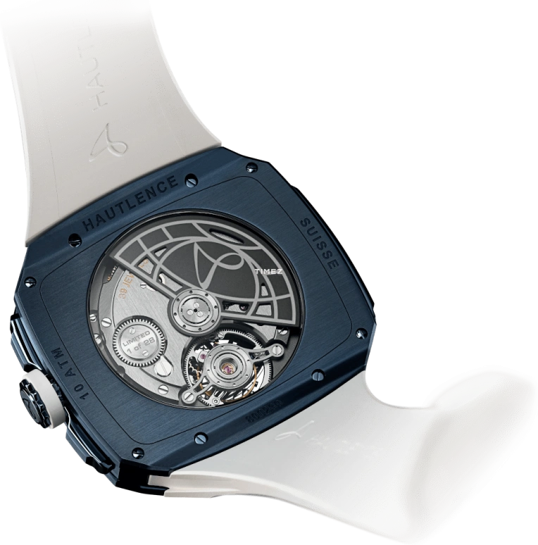 Hautlence,Vagabonde 43x50.80mm,43x50.80mm,Stainless Steel,Silver,Black,Automatic,Jumping Hours,跳分,AD30,AD30-ST00-3