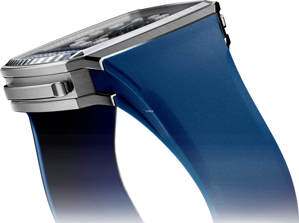 Hautlence,Linear 43x50.80mm,43x50.80mm,Stainless Steel,Skeleton,Grey,Automatic,Tourbillon,Jumping Hours,AD50,AD50-ST00