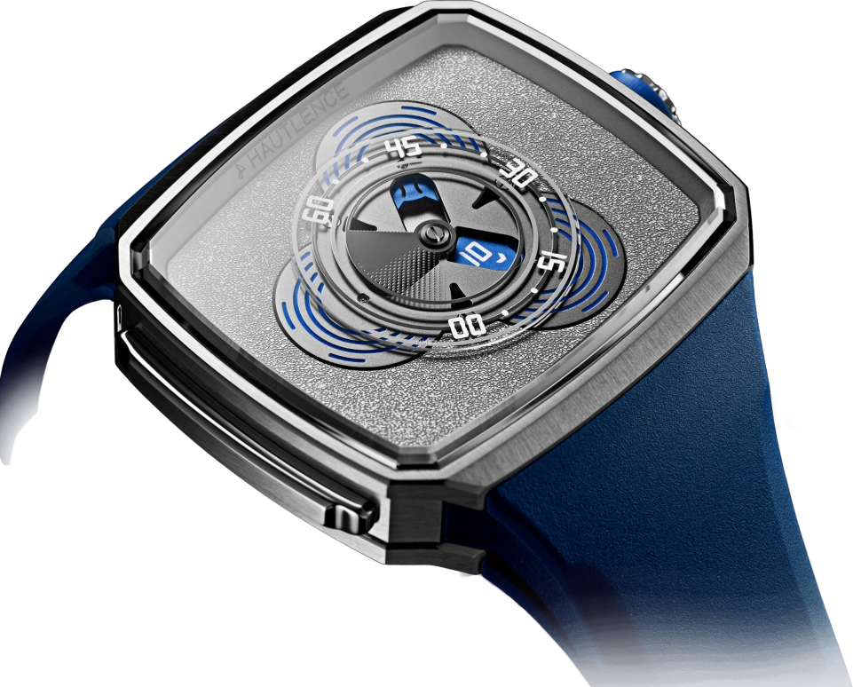 Hautlence,Vagabonde 43x50.80mm,43x50.80mm,Stainless Steel,Silver,Black,Automatic,Jumping Hours,跳分,AD30,AD30-ST00-4
