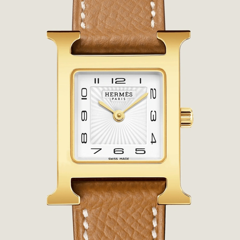 Hermès,Heure H 25x21mm,25x21mm,Stainless Steel,White,Quartz,Sapphire,Crystal Glass,Square,W036732WW00