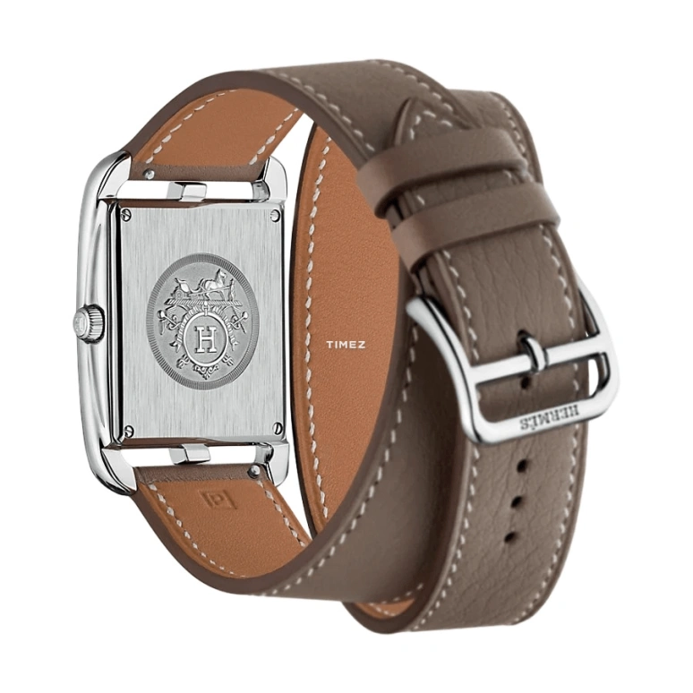 Hermès,Cape Cod 29x29mm,29x29mm,Stainless Steel,White,Quartz,Day,Sapphire,Crystal Glass,W043667WW00