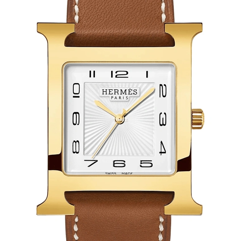 Hermès,Heure H 30.50x30.50mm,30.50x30.50mm,Stainless Steel,White,Quartz,Sapphire,Crystal Glass,Square,W036844WW00