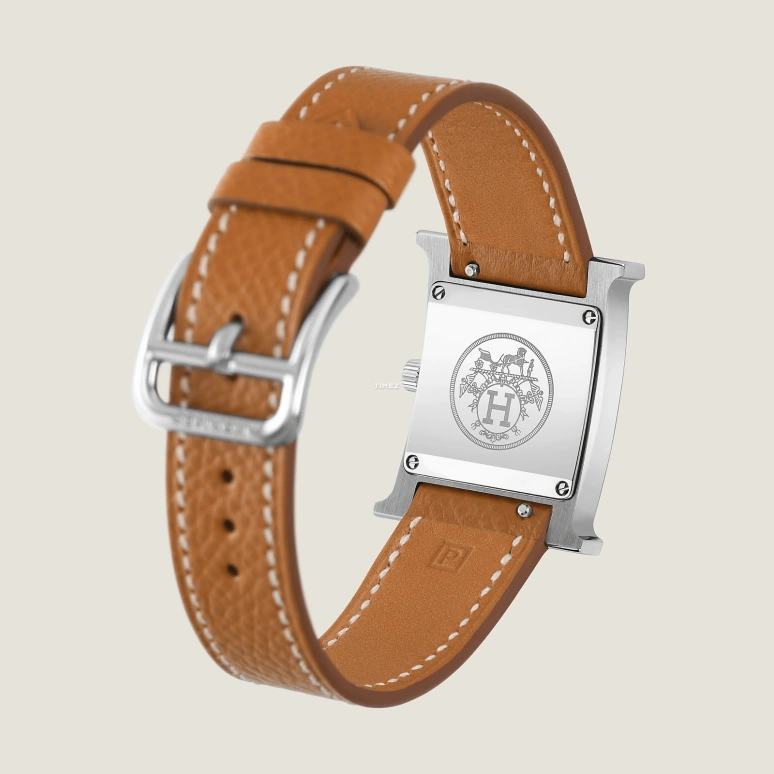Hermès,Heure H 25x21mm,25x21mm,Stainless Steel,White,Quartz,Sapphire,Crystal Glass,Square,W036702WW00